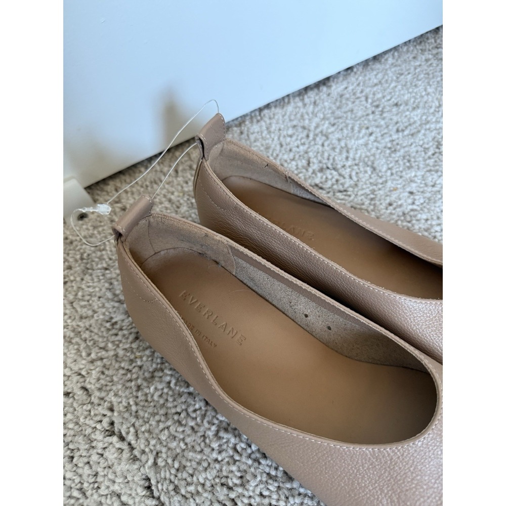 everlane THE DAY GLOVE Flats Leather Tan Size 6.5 Mint Condition Preppy - Picture 3 of 4